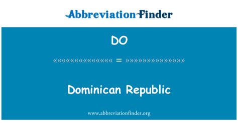 punta cana abreviatura|Dominican Republic Abbreviations .